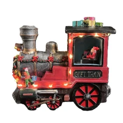 Kerstdorp>Kerstdorp pakjestrein 18x8x16cm