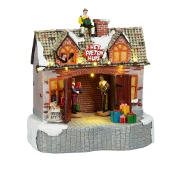 Luville Kerstdorp>Kerstdorp Pietenhuis 20x12x22cm