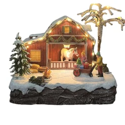 Kerstdorp>Kerstdorp pony ranch 20 x 15 x 20 cm