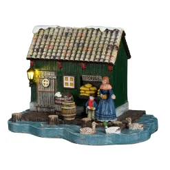 Luville Kerstdorp>Kerstdorp Schuur Zaans 18 x 12 x 12 cm