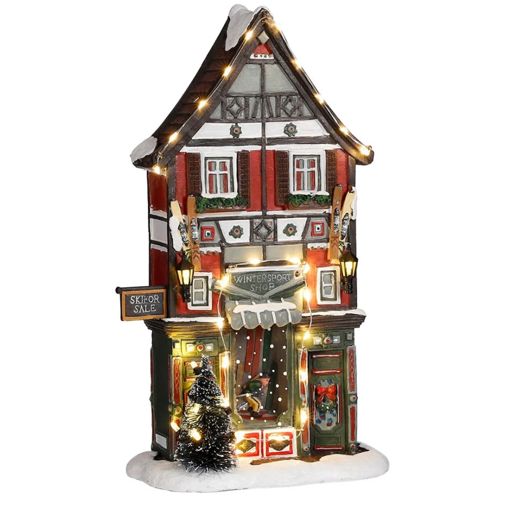 Luville Kerstdorp>Kerstdorp Skiwinkel 17 x 8 x 28 cm