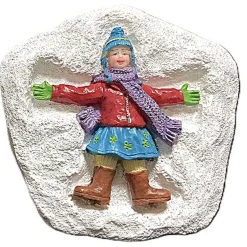 Kerstdorp>Kerstdorp sneeuwengel meisje 6cm