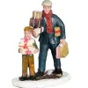 Luville Kerstdorp>Kerstdorp vader met zoon 5x3x7cm