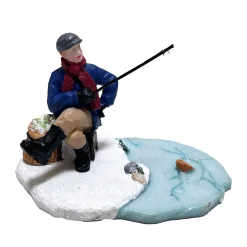 Kerstdorp>Kerstdorp visser zittend