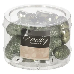 O'malley Kerstdecoratie|Kerstballen>Kersthanger mix 12st. rosemary green