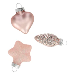 O'malley Kerstdecoratie|Kerstballen>Kersthanger mix 12st. roze