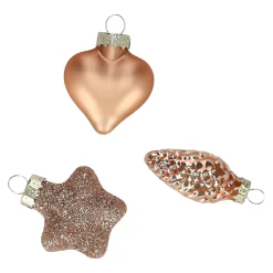 O'malley Kerstdecoratie|Kerstballen>Kersthanger mix 12st. roze goud