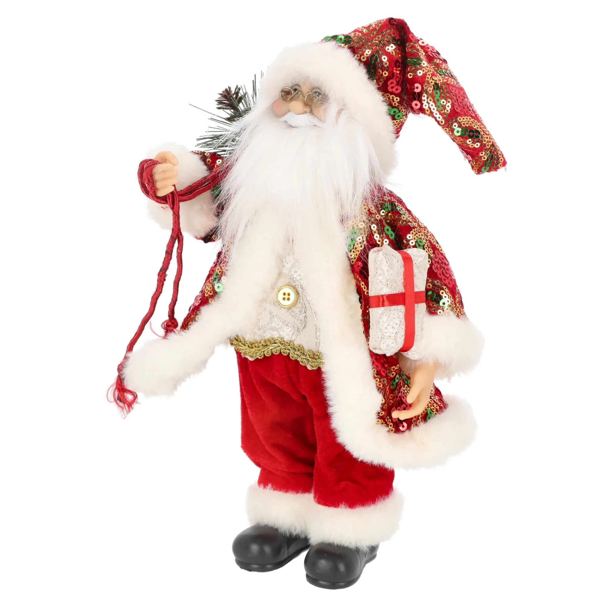 O'malley Kerstdecoratie>Kerstman 30 cm classic santa