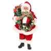 Kerstdecoratie>Kerstman 28 cm krans