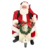 Kerstdecoratie>Kerstman 28 cm op vespa