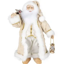 O'malley Kerstdecoratie>Kerstman 30cm sweet beige