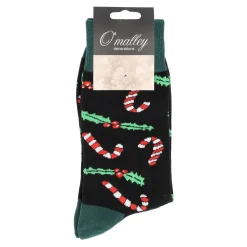 O'malley Kerstkleding>Kerstsok candycane groen 39-43