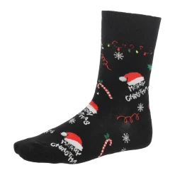 O'malley Kerstkleding>Kerstsok Merry zwart 39-43