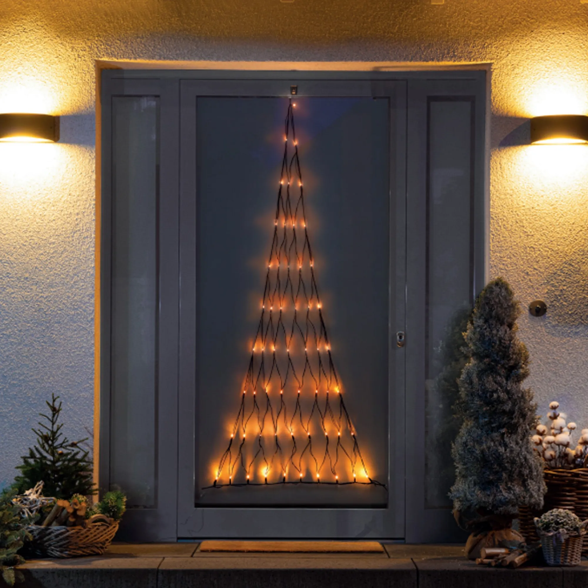 O'malley Kerstverlichting>Kerstverlichting net kerstboom 170cm classic gold