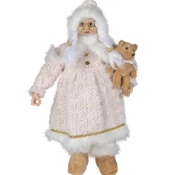 O'malley Kerstdecoratie>Kerstvrouw 65cm sweet pink