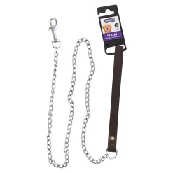 Friendly Pet Hondenriem>Kettinglijn Berno bruin 3mm 116cm