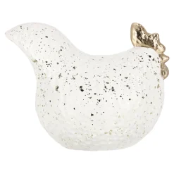 Van Cranenbroek Pasen|Woondecoratie>Kip wit goud 15cm