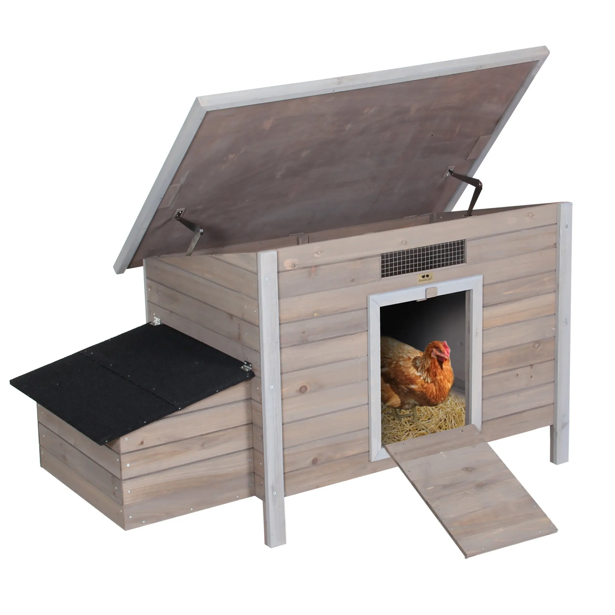 Friendly Pet Kip>Kippenhok 148 cm CH01 taupe