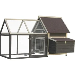 Flamingo Kip>Kippenhok met ren castle large country 181 cm