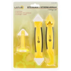Lotus Verfspullen>Kitstrijker met kitverwijderaar set 3-delig