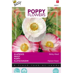 Buzzy Moestuin>Klaproos Shirley mix