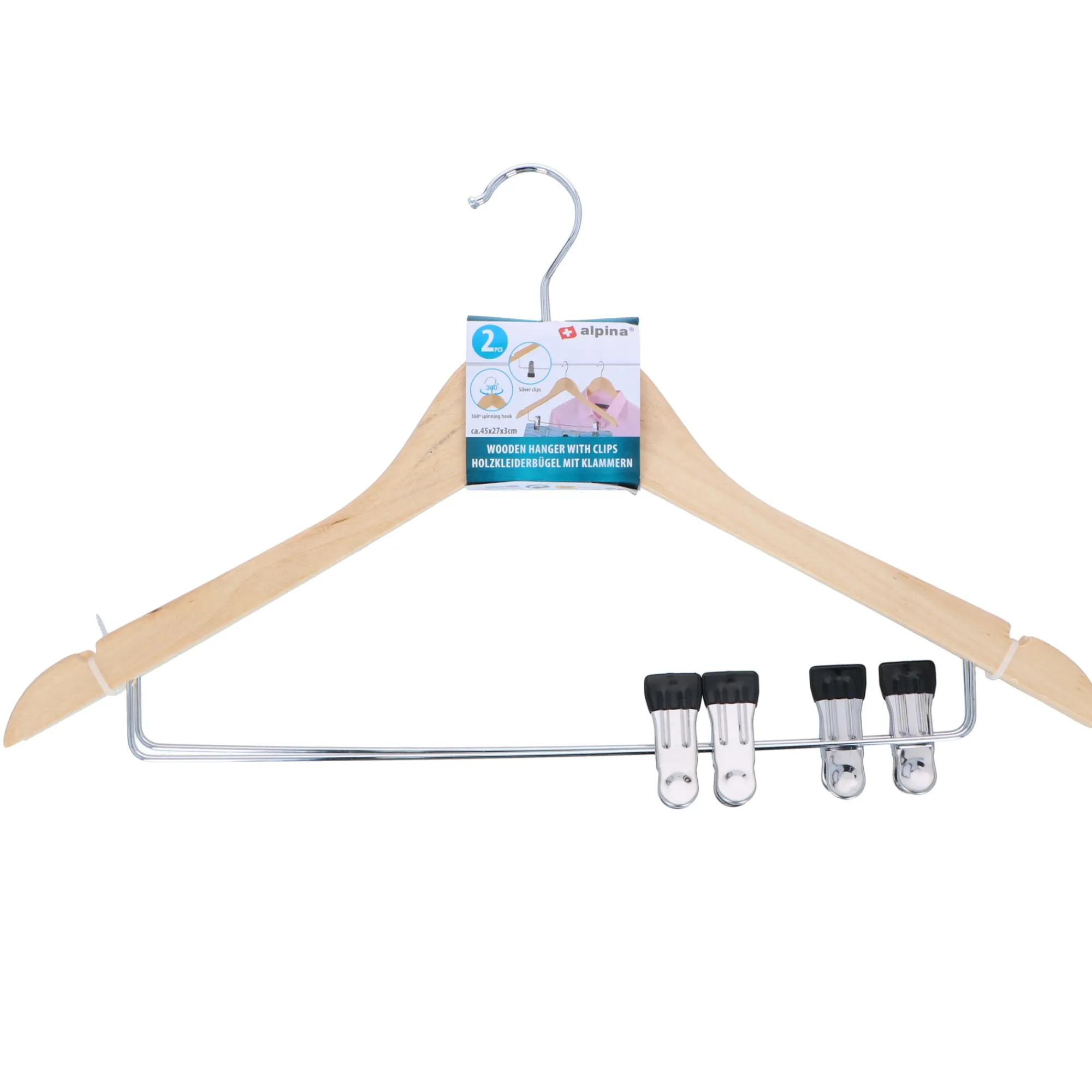 Alpina Wassen En Drogen>Kleerhanger 2st.