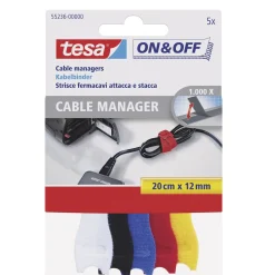 Tesa Bouw>Klittenband kabel tape 12mmx20cm