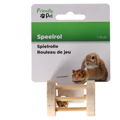 Friendly Pet Knaagdier Speelgoed>Knaagdier rol+bel hout 5cm