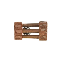 Friendly Pet Knaagdier Speelgoed>Knaagdier rol+bel natuur 7cm