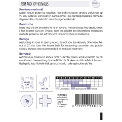 Horti Tops Moestuin>Komkommerkruid borage zaad