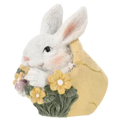 O'malley Pasen>Konijn in bloem geel 10cm