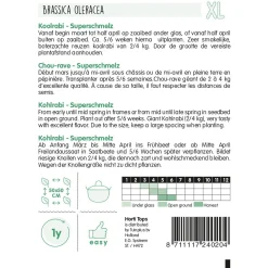 Horti Tops Moestuin>Koolrabi Superschmelz zaad