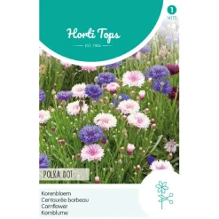 Horti Tops Moestuin>Korenbloem Polka Dot Mix