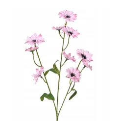 Everlands Kunstplanten En Kunstbloemen>Korenbloem roze 55 cm