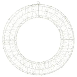 O'malley Kerstdecoratie|Kerstverlichting>Krans draad plat 38cm 480LED-ww