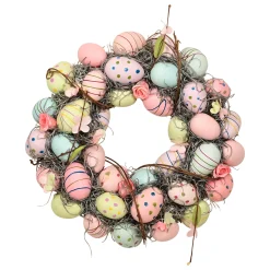 Pasen>Krans ei pastel 33cm