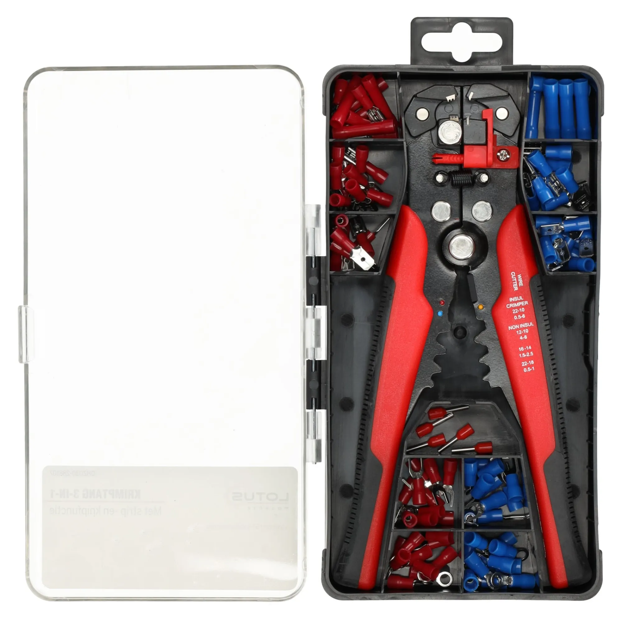 Lotus Handgereedschap>Krimptang 3-in-1 met kabelschoentjes