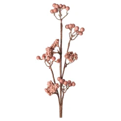 Natural Collections Kunstplanten En Kunstbloemen>Kunsttak met bessen 50 x 30 x 5 cm zalm