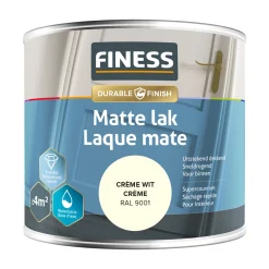 Finess Lakken>Lak waterb mat c.wit 14204 250ml