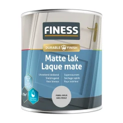 Finess Lakken>Lak waterb mat p.grijs 1487 750ml