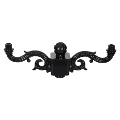 Diamant Buitenverlichting|Buitenverlichting>Lamp kroon Katwijk 2 lamps Zwart