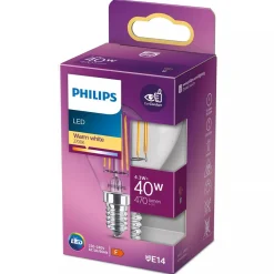 Philips Binnenverlichting>Lamp LED bol helder 40W E14