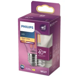 Philips Binnenverlichting>Lamp LED bol helder 40W E27