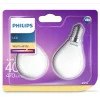 Philips Binnenverlichting>Lamp LED bol mat 40W E14 2st.