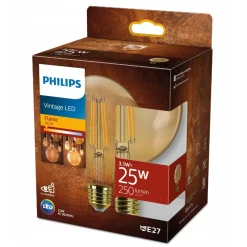 Philips Binnenverlichting>Lamp LED Globe Gold Vintage 25W E27