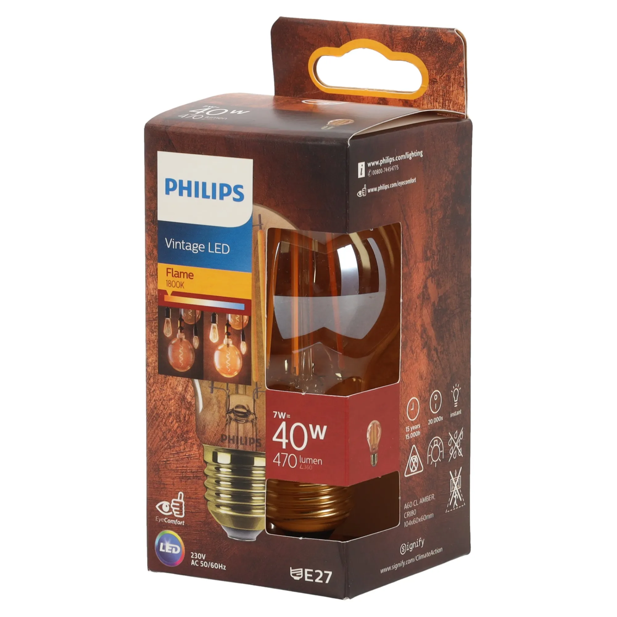 Philips Bouwlampen>Lamp LED peer gold 40W E27