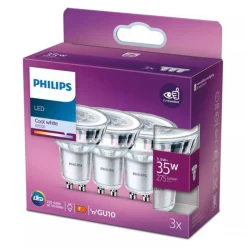 Philips Binnenverlichting>Lamp LED spot 35w GU10 3st.