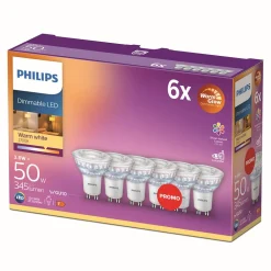 Philips Binnenverlichting>Lamp LED spot 50W GU10 6st.