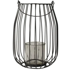 Gusta Woondecoratie>Lantaarn 29 cm donkergrijs