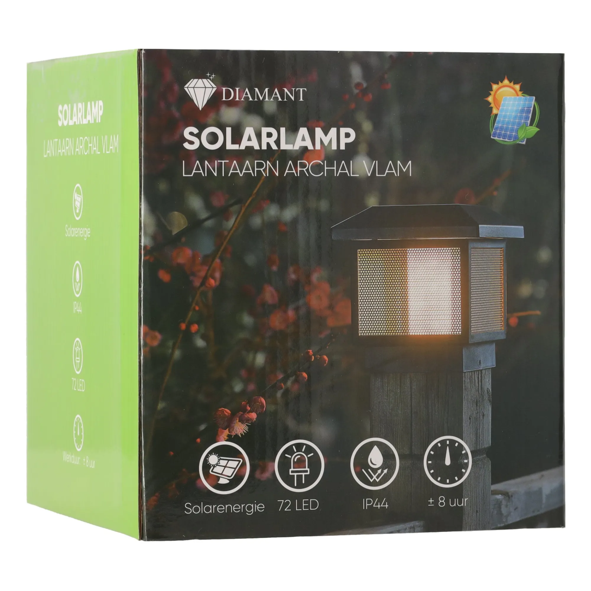 Diamant Buitenverlichting|Buitenverlichting>Lantaarn Archal LED solar vlam